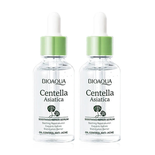 2  pcs BIOAQUA Centella Asiatica Face Serum skincare Facial Essence Moisturizing Repairing Anti-aging Facial Serum Skin Care