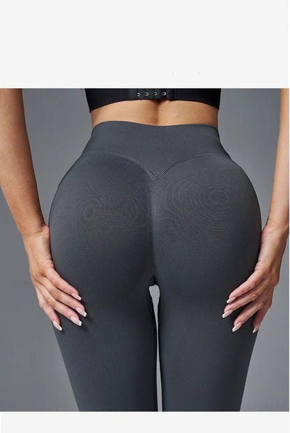 Seamless V-Waist Sculpting Yoga Leggings