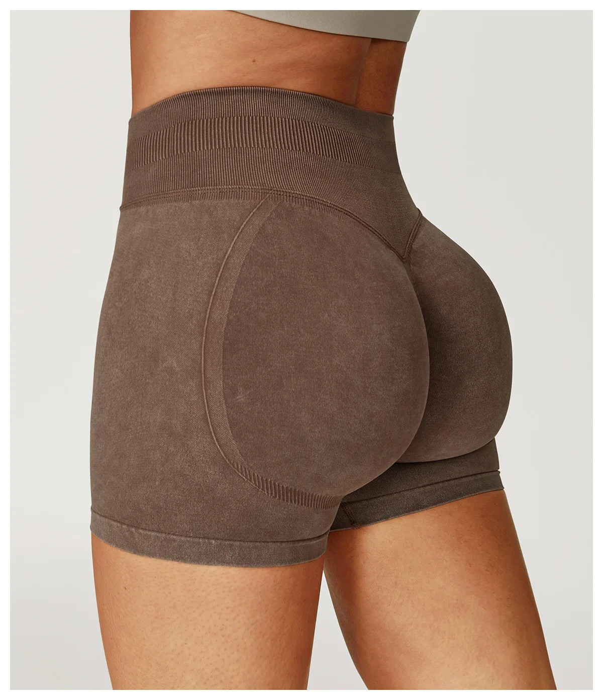 Seamless High-Waist Sculpt Yoga Shorts