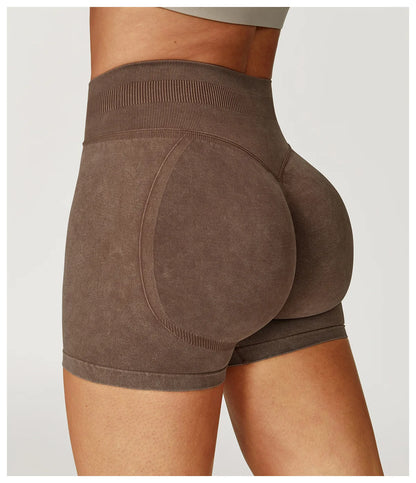 Seamless High-Waist Sculpt Yoga Shorts