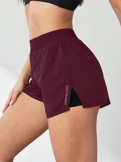 Women’s 2-in-1 High Waist Training Shorts with Pocket
