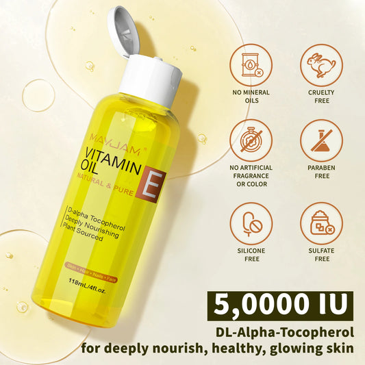 MAYJAM Pure Vitamin E Elixir | Nourishing Oil for Face & Body
