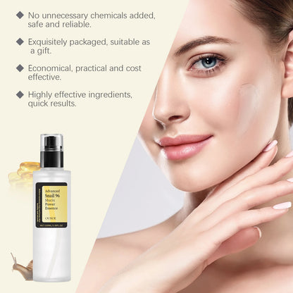 חילזון מתקדם של Ouhoe 96 Mucin Power Essence - הידרציה אינטנסיבית ותיקון עור (100 מ"ל)