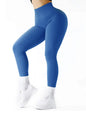 Ribbed High-Waist Seamless Yoga Leggings