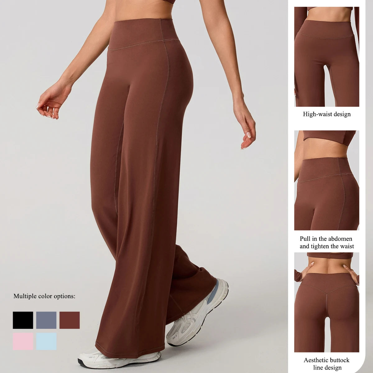 High-Waist Wide-Leg Yoga Pants