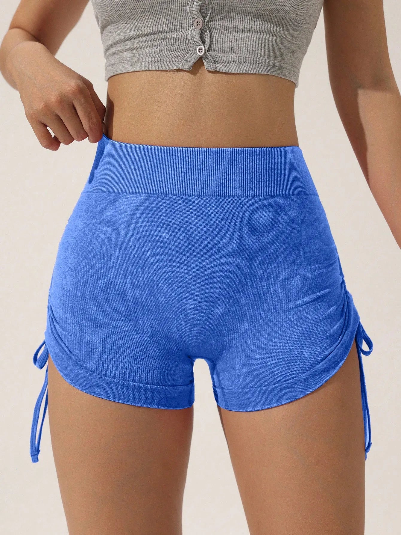 Ovesport™ Seamless High-Waist Yoga Shorts
