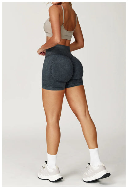 Seamless High-Waist Sculpt Yoga Shorts