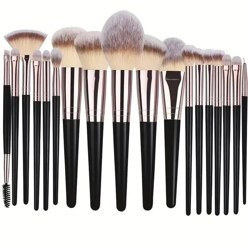Professional 3-20PCS Rose Gold Makeup Brushes