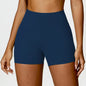 High-Waist Scrunch Yoga Shorts | Seamless Fitness Shorts