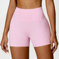 High-Waist Scrunch Yoga Shorts | Seamless Fitness Shorts