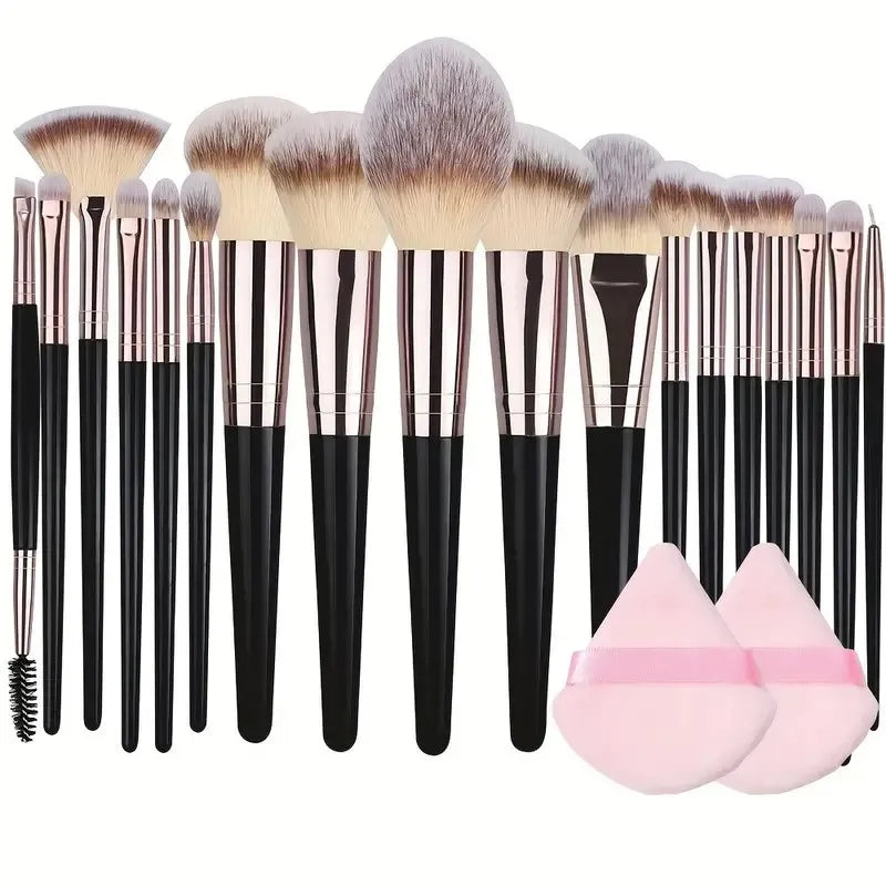 Professional 3-20PCS Rose Gold Makeup Brushes
