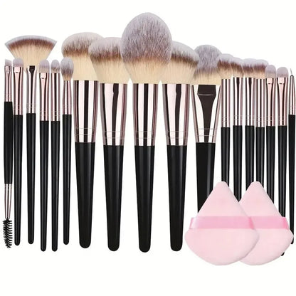 Professional 3-20PCS Rose Gold Makeup Brushes