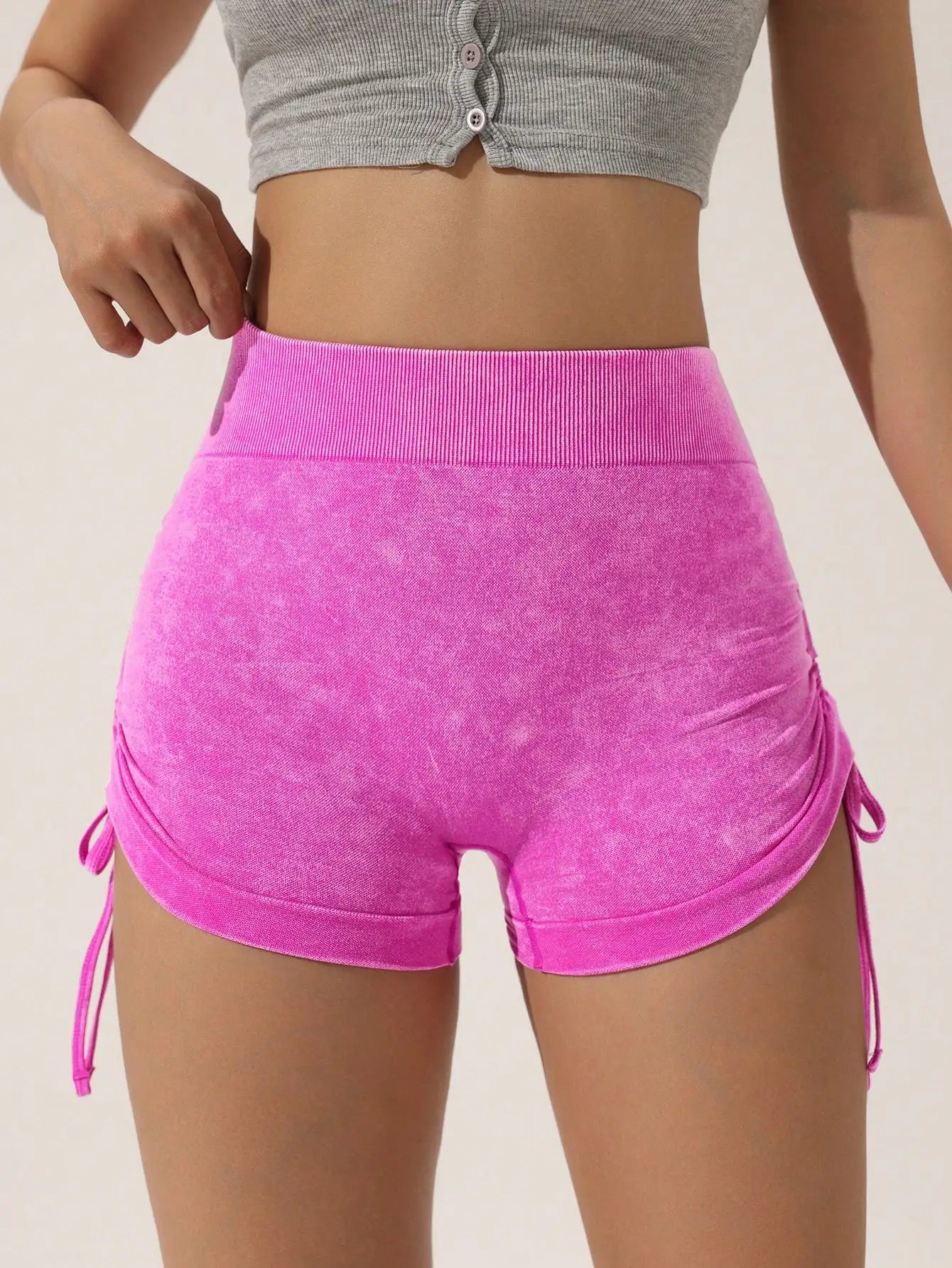 Ovesport™ Seamless High-Waist Yoga Shorts