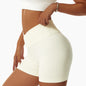 Seamless Crossover Waist Yoga Shorts | Women’s Sculpting Activewear