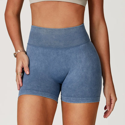 Seamless High-Waist Sculpt Yoga Shorts