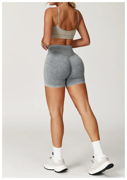 Seamless High-Waist Sculpt Yoga Shorts