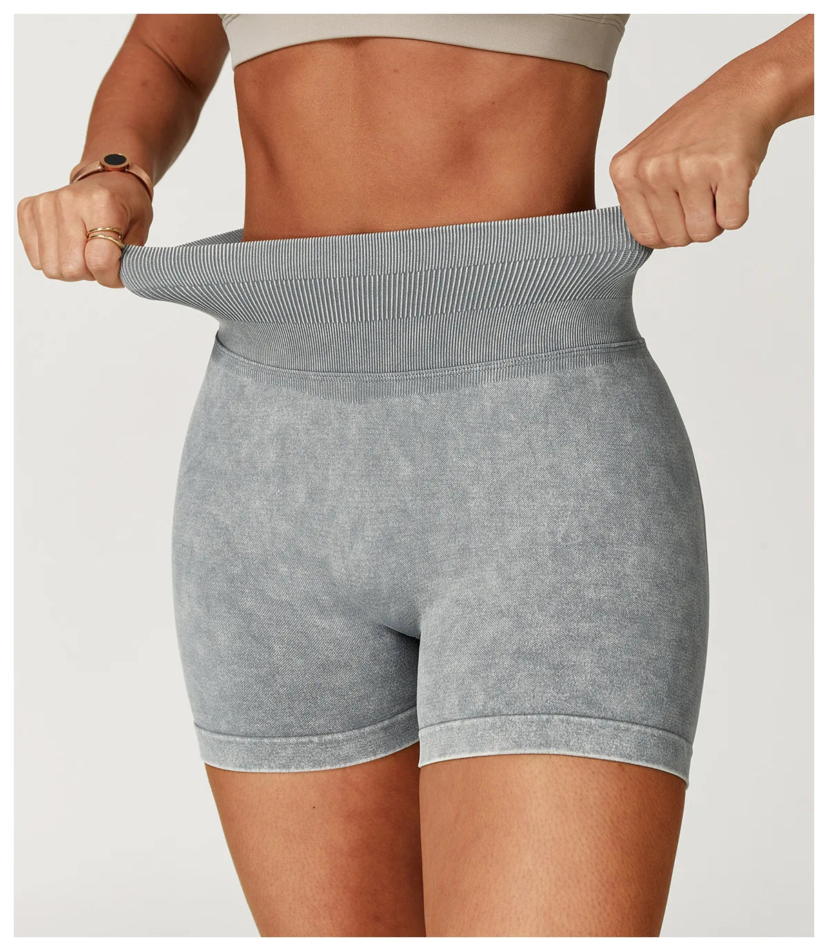 Seamless High-Waist Sculpt Yoga Shorts