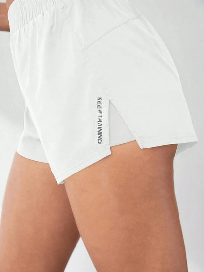 Women’s 2-in-1 High Waist Training Shorts with Pocket