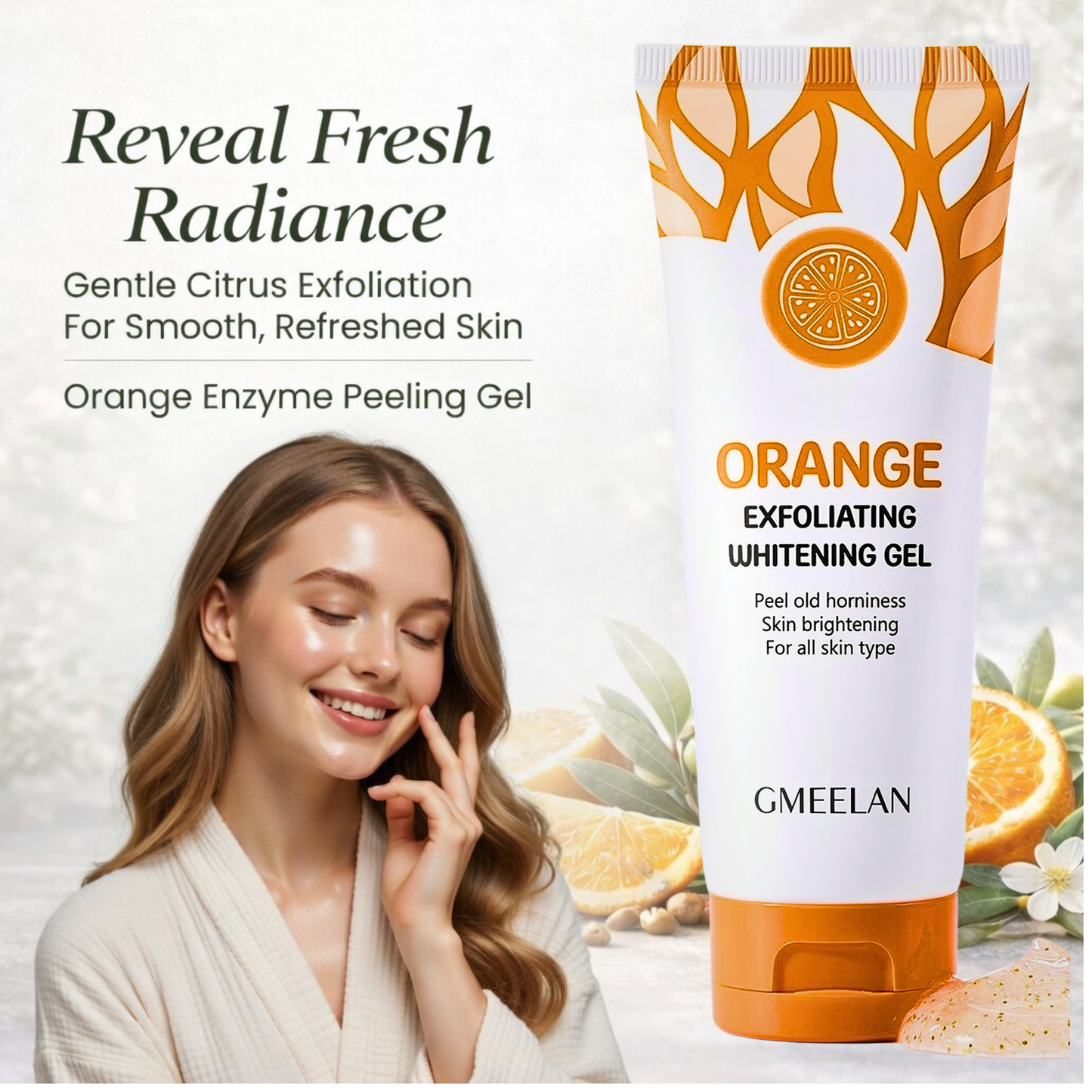 GMEELAN Orange Exfoliating Gel 50g – Gentle Peeling &amp; Smoothing Care