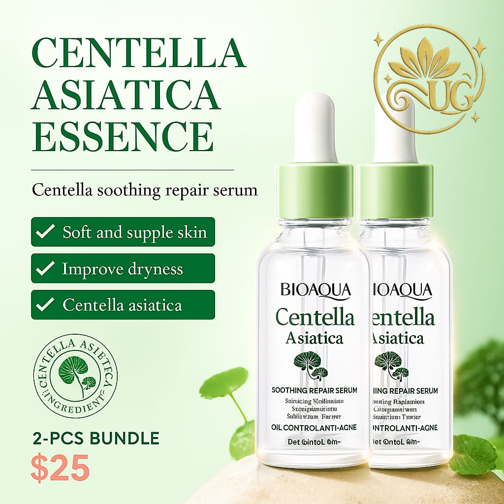 2  pcs BIOAQUA Centella Asiatica Face Serum skincare Facial Essence Moisturizing Repairing Anti-aging Facial Serum Skin Care