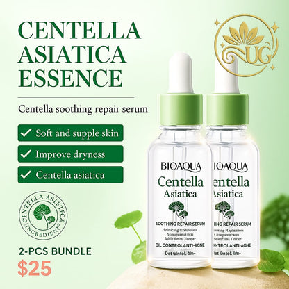 2  pcs BIOAQUA Centella Asiatica Face Serum skincare Facial Essence Moisturizing Repairing Anti-aging Facial Serum Skin Care